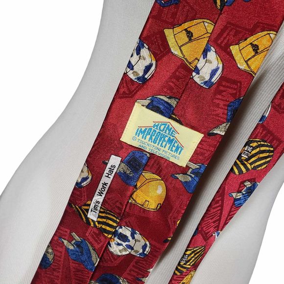 Home Improvement Tim's Work Hats Polyester Novelty Men's Necktie Tie - Picture 3 of 5